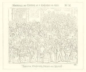 1849, Samhället njuter vid en soaré av Richard Doyle