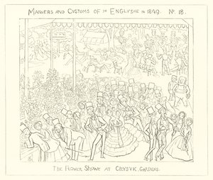 1849, The Flower Show på Chiswick Gardens av Richard Doyle