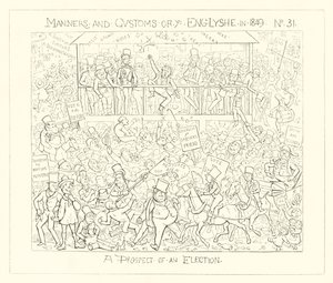 1849, Utsikten till ett val av Richard Doyle