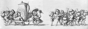 Band som spelar för besökare för den stora utställningen, 1851 av Richard Doyle