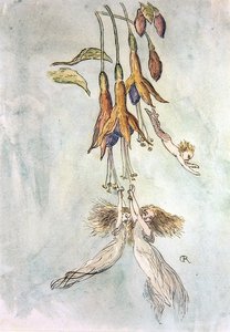 Fest bland Fuscias (akvarell på papper) av Richard Doyle