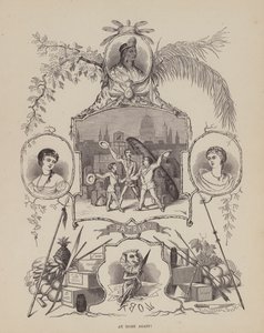Sida från The American Tour of Mrs Brown, Jones and Robinson (gravyr) av Richard Doyle