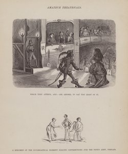 Sida från The American Tour of Mrs Brown, Jones and Robinson (gravyr) av Richard Doyle