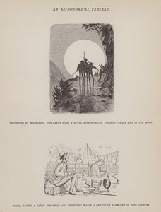 Sida från The American Tour of Mrs Brown, Jones and Robinson (gravyr) av Richard Doyle