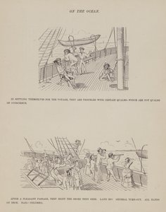 Sida från The American Tour of Mrs Brown, Jones and Robinson (gravyr) av Richard Doyle