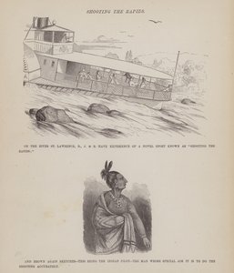 Sida från The American Tour of Mrs Brown, Jones and Robinson (gravyr) av Richard Doyle