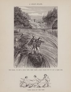 Sida från The American Tour of Mrs Brown, Jones and Robinson (gravyr) av Richard Doyle