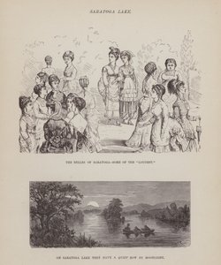 Sida från The American Tour of Mrs Brown, Jones and Robinson (gravyr) av Richard Doyle