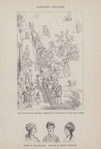Sida från The American Tour of Mrs Brown, Jones and Robinson (gravyr) av Richard Doyle