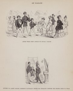Sida från The American Tour of Mrs Brown, Jones and Robinson (gravyr) av Richard Doyle
