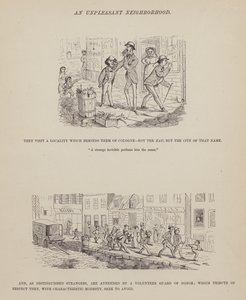 Sida från The American Tour of Mrs Brown, Jones and Robinson (gravyr) av Richard Doyle