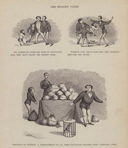 Sida från The American Tour of Mrs Brown, Jones and Robinson (gravyr) av Richard Doyle