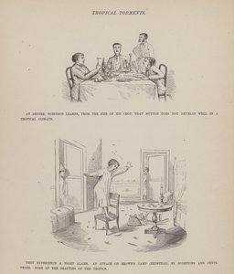 Sida från The American Tour of Mrs Brown, Jones and Robinson (gravyr) av Richard Doyle