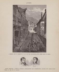 Sida från The American Tour of Mrs Brown, Jones and Robinson (gravyr) av Richard Doyle