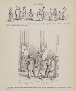 Sida från The American Tour of Mrs Brown, Jones and Robinson (gravyr) av Richard Doyle