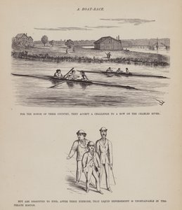 Sida från The American Tour of Mrs Brown, Jones and Robinson (gravyr) av Richard Doyle