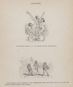 Sida från The American Tour of Mrs Brown, Jones and Robinson (gravyr) av Richard Doyle
