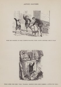 Sida från The American Tour of Mrs Brown, Jones and Robinson (gravyr) av Richard Doyle