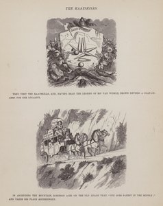 Sida från The American Tour of Mrs Brown, Jones and Robinson (gravyr) av Richard Doyle