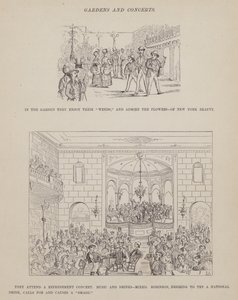 Sida från The American Tour of Mrs Brown, Jones and Robinson (gravyr) av Richard Doyle