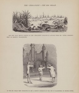 Sida från The American Tour of Mrs Brown, Jones and Robinson (gravyr) av Richard Doyle