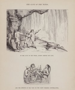 Sida från The American Tour of Mrs Brown, Jones and Robinson (gravyr) av Richard Doyle
