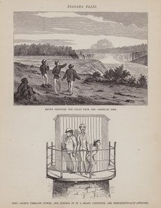 Sida från The American Tour of Mrs Brown, Jones and Robinson (gravyr) av Richard Doyle