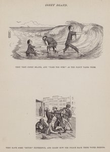 Sida från The American Tour of Mrs Brown, Jones and Robinson (gravyr) av Richard Doyle