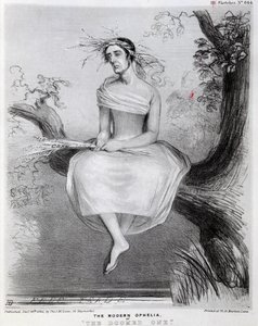Den moderna Ophelia, eller The Doomed one, 1845 av Richard Doyle