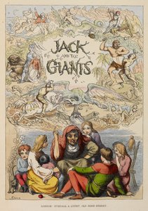 illustrerad titelsida som visar en gammal person som berättar historier för barn. av Richard Doyle