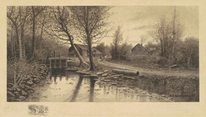 Utan titel (Pastoral scen med sågverk) av Richard Dudensing