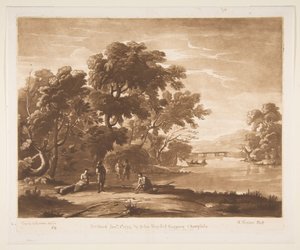 Landskap med figurer, 1774.