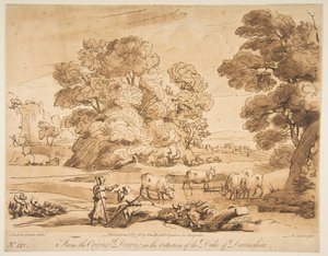Landskap med herde och herdinna, 1776.