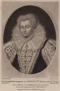 Drottning Elizabeth I (mezzotint)