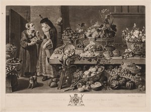 De fyra marknaderna: Fruktmarknaden, 1775. av Richard Earlom