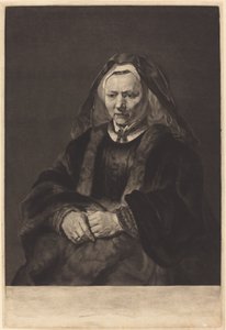 Rembrandts fru av Richard Earlom after Rembrandt van Rijn