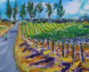 En promenad i Wine County, Napa, 2017 av Richard Fox