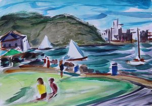 Bay, Tiburon, 2020 av Richard Fox