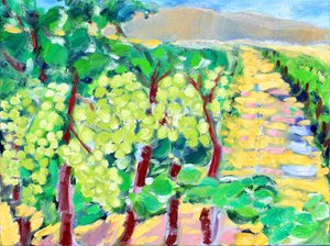 Chardonnay druvor, Napa, 2019 av Richard Fox