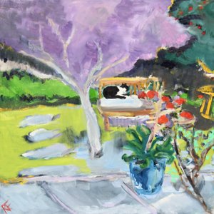 Emily i vila, 2019 av Richard Fox