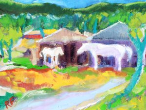 Hästskjul, Novato, 2017 av Richard Fox