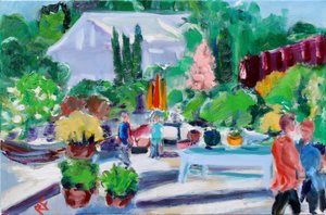 Popup-marknad, Napa, 2020 av Richard Fox