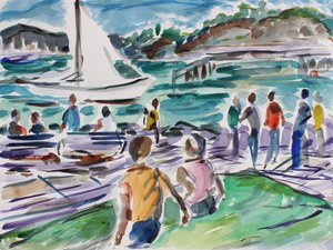 Tiburon Promenade, 2017 av Richard Fox