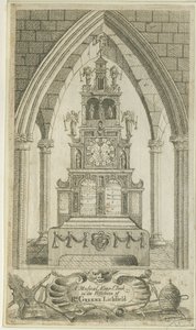 Lichfield - Musical Altar-Clock: etsning och [?1700-talet] (tryck)