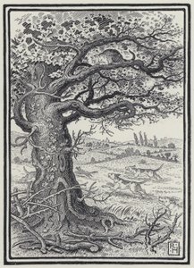 Räven och katten (gravyr)