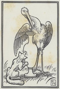 Räven och storken (gravyr)
