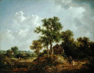 Nära Sevenoaks, Kent (olja på duk)