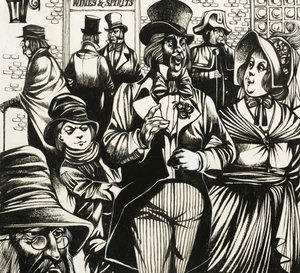 Barn som Dickens Oliver Twist lärde sig att plocka på sig pengar av Richard Hook