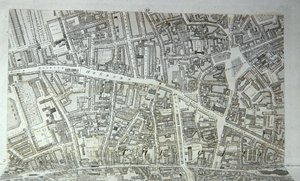 Plan of the City of London, publicerad 1813 (gravyr) (se 247354-247357) av Richard Horwood