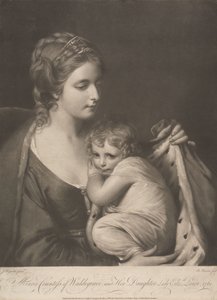 Maria, grevinna av Waldegrave, och hennes dotter Lady Elizabeth Laura av Richard Houston